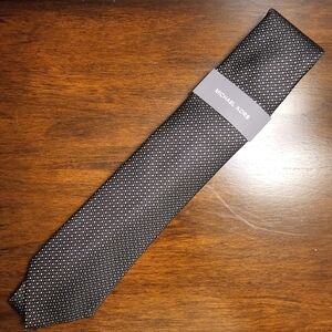 Michael Kors Black Patterned Men's Tie